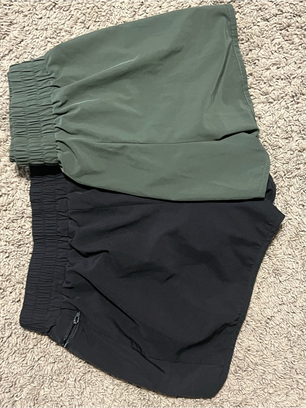 Blooming Jelly Women’s Shorts - Olive Green & Black
